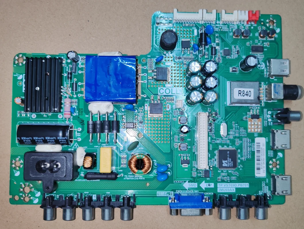 

TP.VST69D.PB701 3MU69AX LEDtv TV motherboard, physical photo, tested well