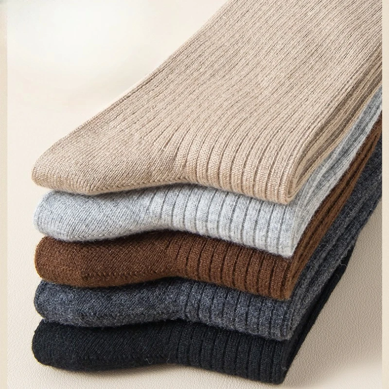 

5 pairs of women's winter thick mid tube socks women's autumn winter sweat absorbing odor proof warm socks