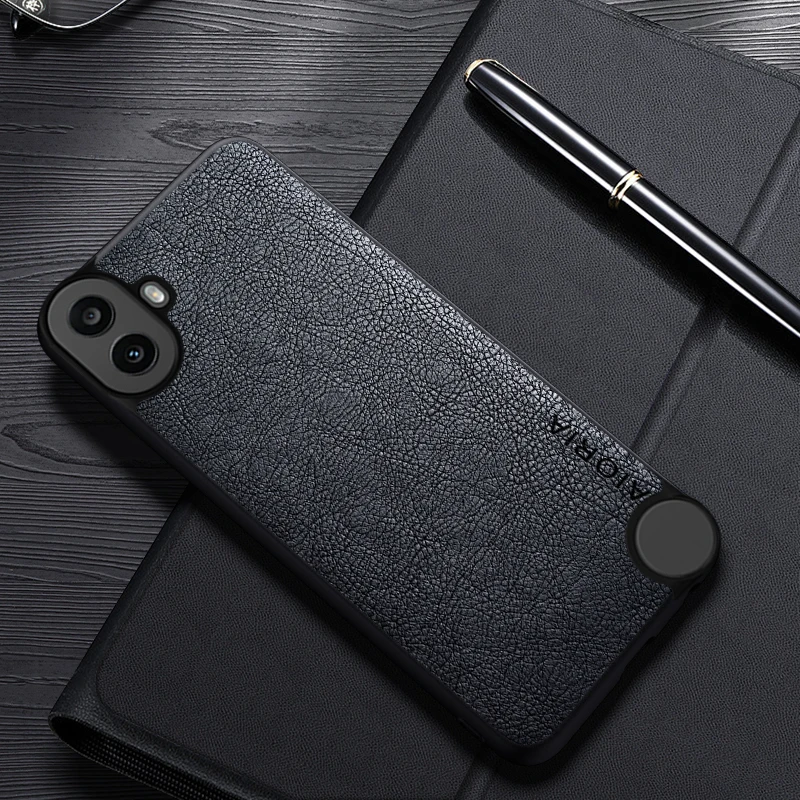 حافظة لهاتف لا شيء CMF 1 2 Pro 2A Plus 3 تصميم بسيط غطاء أعمال جلدي فاخر لا شيء جراب هاتف 3a Pro