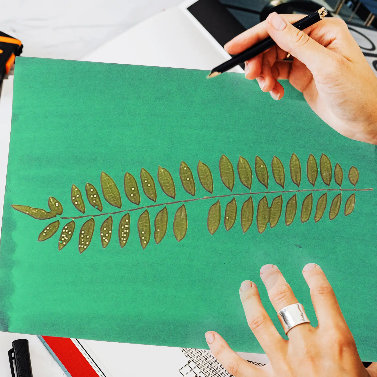 Art Craft School - 14-delige Solar Paper Cyanotype Toolset voor