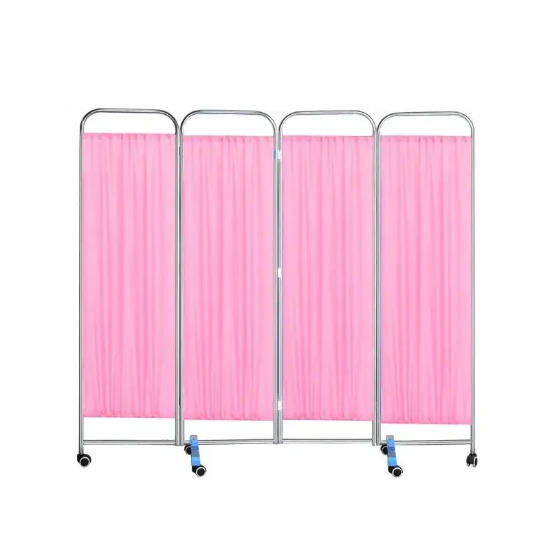 Factory direct sale stainless steel folding arbitrary wheel ward partition screen