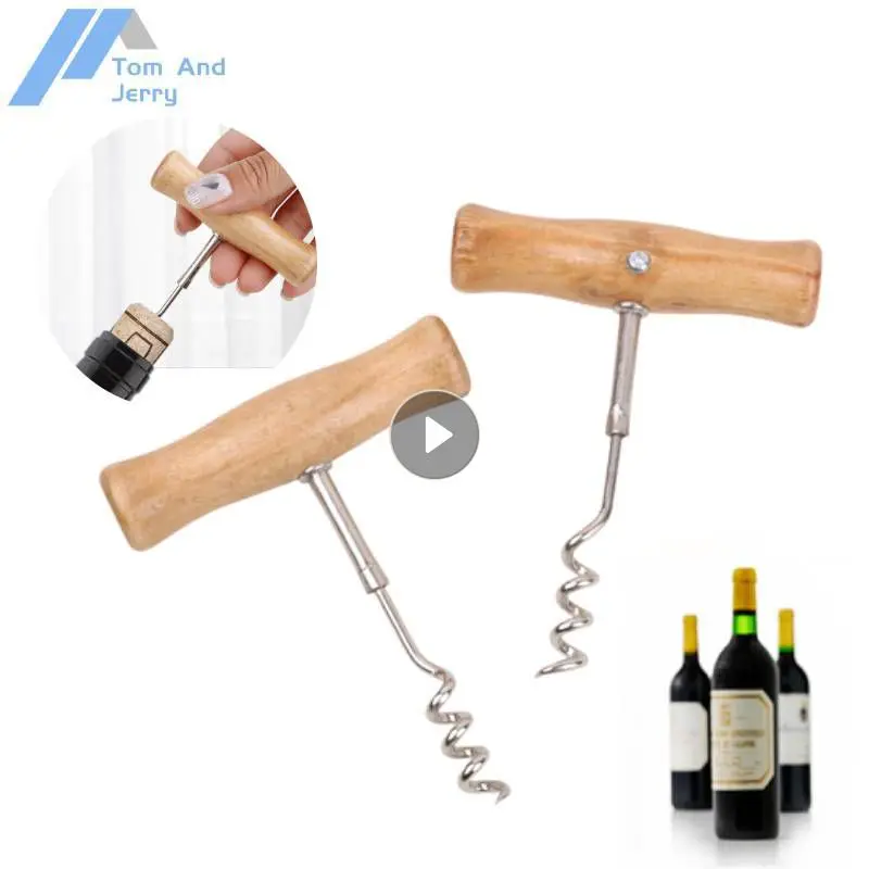 Wine Opener Stainless Steel Red Wine Opener Portable Metal Sommeliers Corkscrew Bottle Openers Corkscrews Wine Cork Remover