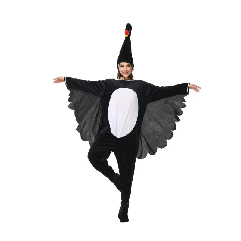 Disfraz de espectáculo de parque de atracciones para niños, disfraz de loro, cisne, mono, traje de muñeca Animal para fiesta infantil