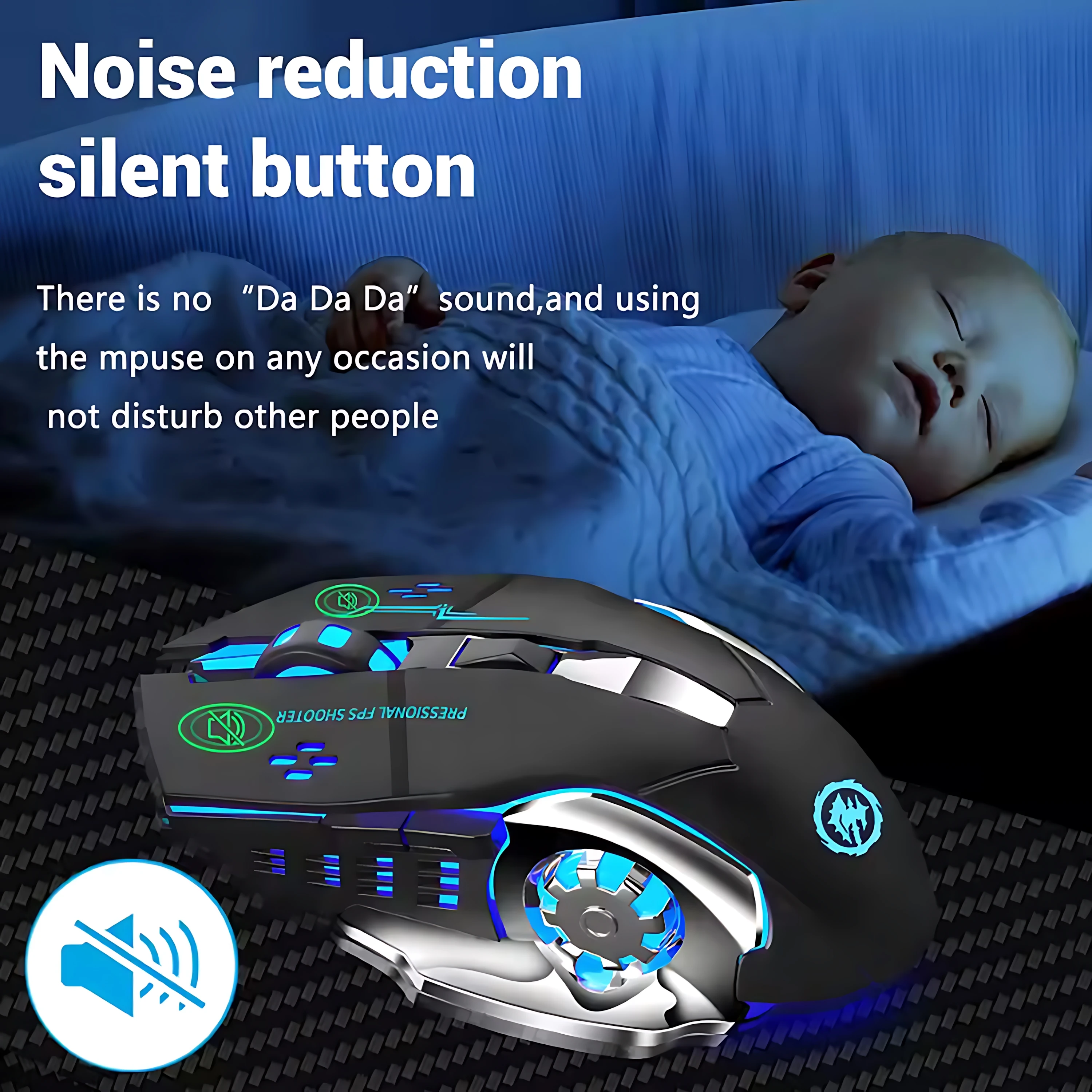 Mouse Bluetooth ricaricabile Mouse da gioco per PC cablato Mouse da gioco per computer Mouse ergonomico Mause da 2000 DPI per laptop Ipad