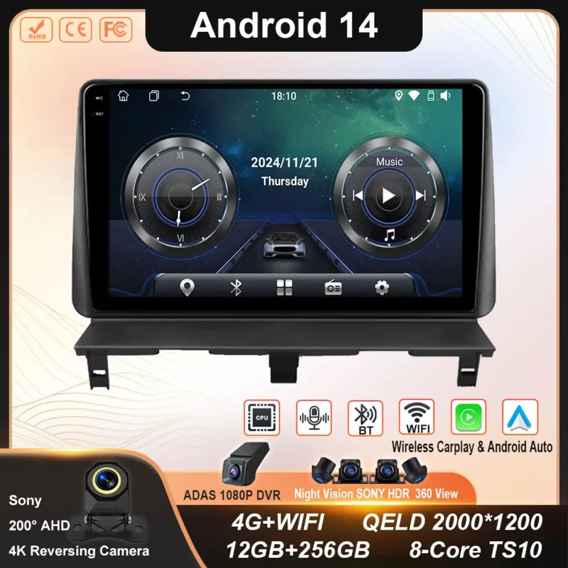 

Car Radio Carplay For Peugeot Partner 1 2002 - 2008 Partner Origin 1 2008-2011 GPS Android Auto Stereo Multimedia Player No 2din