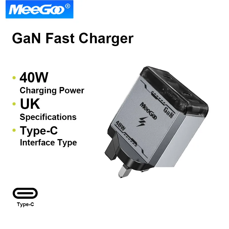 

MeeGoo 40W Fast Charge PD Charger USB To Type C Cable Phone Power Adapter For iPhone Xiaomi Huawei Samsung Quick Wall Charger