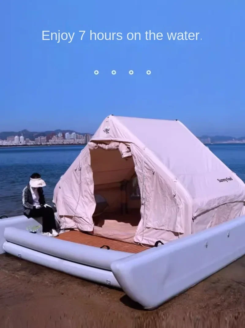 

water inflatable tent fishing float