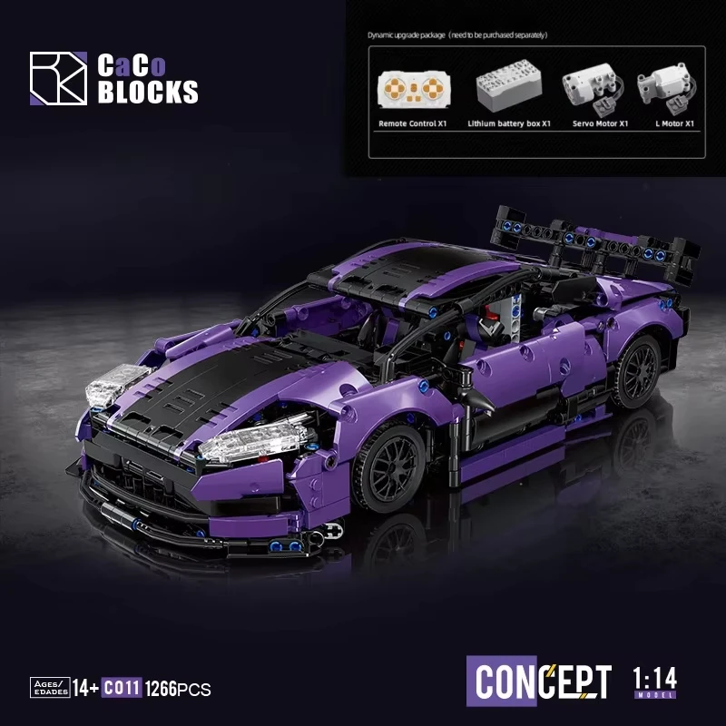 

1266pcs MOC Technical GT3 Champion Speed Sports Racing Car Building Blocks C011 Model Bricks Toys Birthday Gifts for Kids Adult
