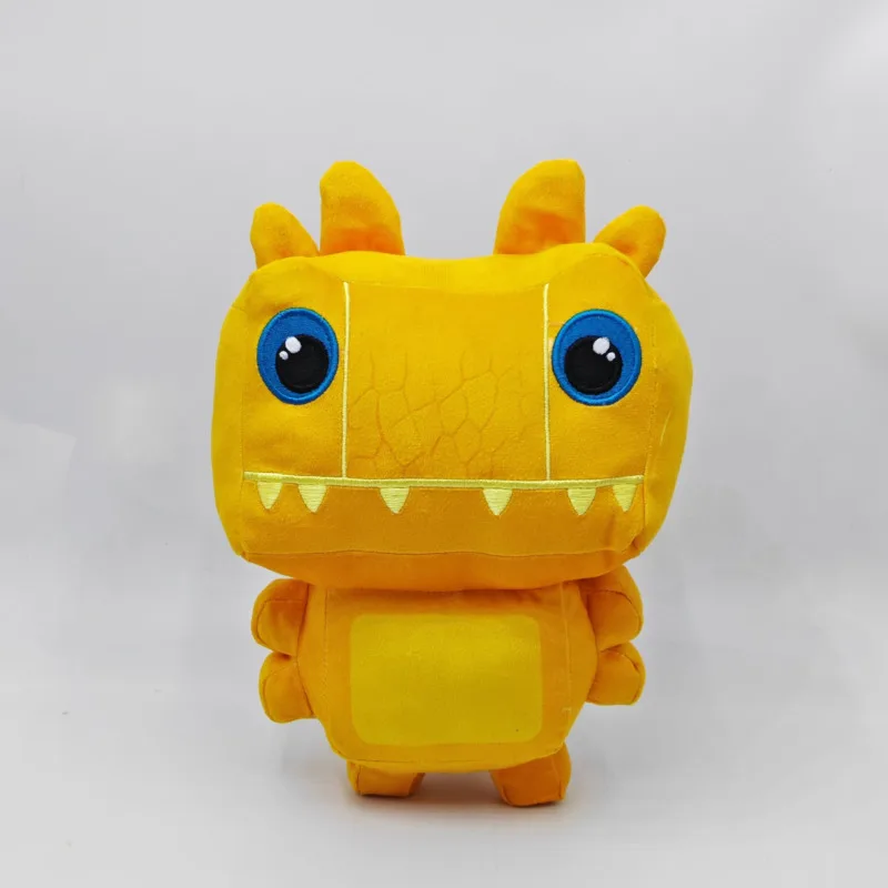 New Anime Cheat Master Klombo Sprite Plush Toy Cute Green Square Headed Dinosaur Bounty Huntered Rose Red Animal Stuffed Toys