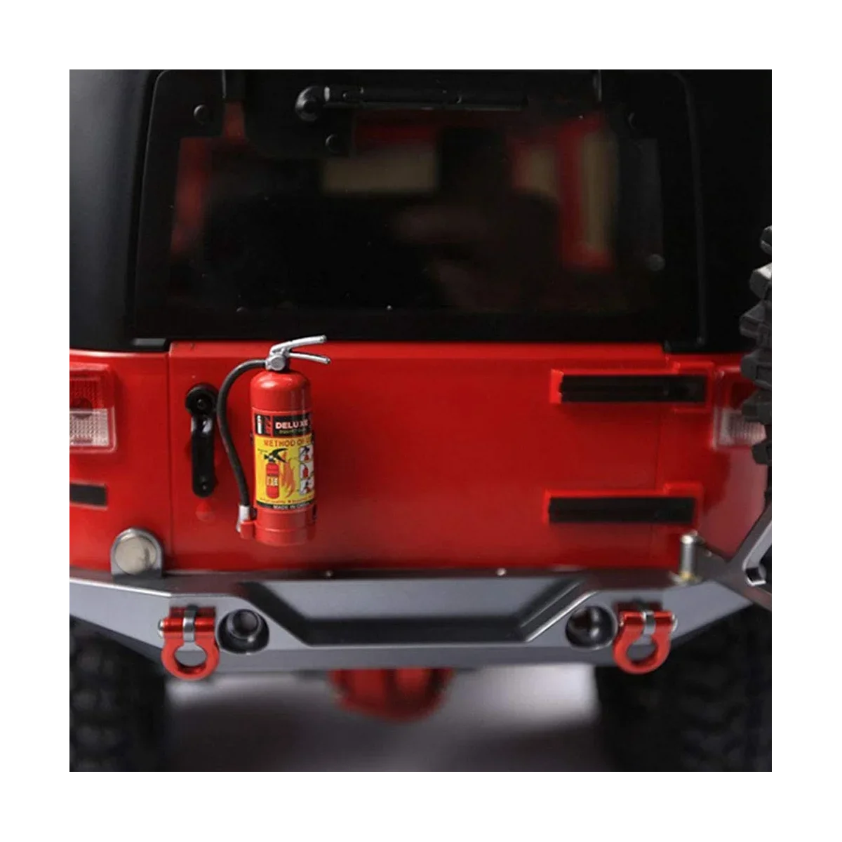 1/10 RC 크롤러 용 2PCS 빨간색 미니 소화기-축 SCX10, Traxxas TRX4, RC4WD D90-시뮬레이션 자동차 장식 부품