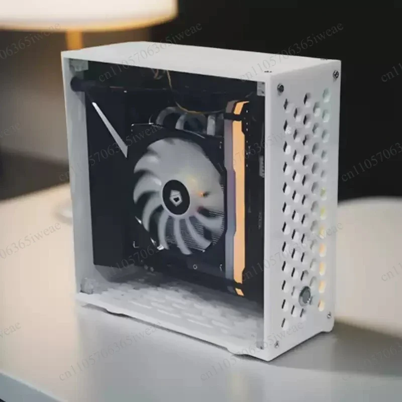 HTPC Desktop Small Case For Core Display Mini ITX Chassis DC ATX Thin Horizontal Power Supply DIY Ultra