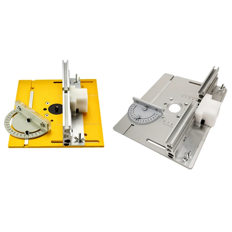 

New Router Table Insert Plate Miter Gauge For Woodworking Benches Table Saw Multifunctional Trimmer Engraving Machine