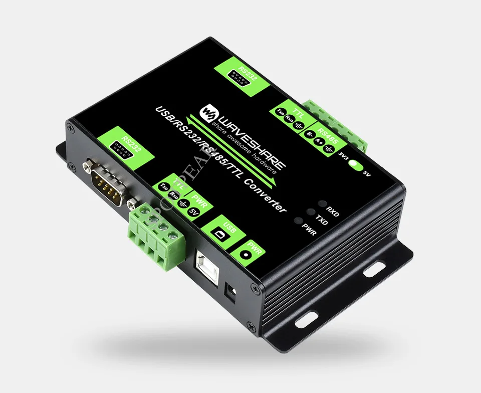 Industrial Isolated Multi-Bus Converter USB / RS232 / RS485 / TTL Communication