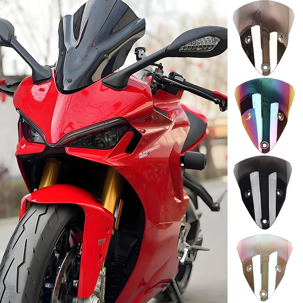 

Clear/Black Front Windshield Windscreen Double Bubble Wind Deflector For Ducati Supersport 950 /950 S 2021-2024