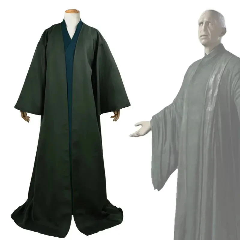 Disfraz de Cosplay de la escuela Hogwartes Aberforth Dumbledore, bata con varita mágica, trajes con capa negra para profesores Severus Snape, uniformes, trajes y