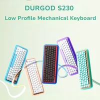 DURGOD S230 Low Profile Mechanical Keyboard Wireless Bluetooth Air Cushion Ultra-thin Portable Office Gaming Keyboard Win MAC