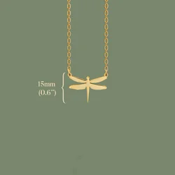 Stainless Steel Necklaces Dragonfly Pendants Chain Choker Jewellery Fashion Necklace For Women Jewelry Wedding Party Friends
