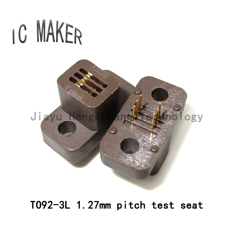 1PCS TO92-3 TO-92-3L GOLD PLATED HIGH TEMPERATURE AGING RESISTANT SEAT FIXTURE SOCKET 1.27MM/1.7MM PITCH TRIODE TEST BASE
