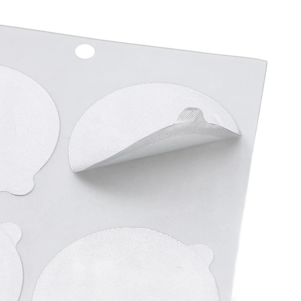 Round Shape Aluminum Foil Lids Disposable Design Adhesive Backing Coffee Capsule Covers Aluminum Material Coffee Pod Seals