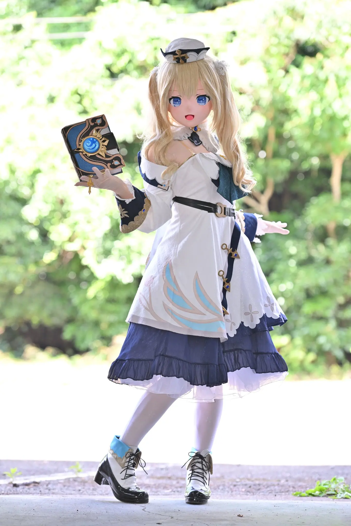(STK01)Stock Half Head Resin Material Crossdress Male to Female Japanese Cartoon Anime Game Character Kigurumi Mask