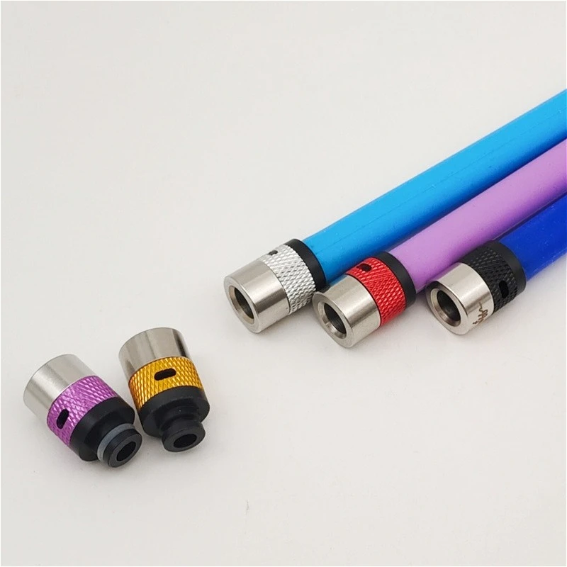 510 تدفق الهواء قابل للتعديل الفولاذ المقاوم للصدأ الألومنيوم البلاستيك القش المشترك #4