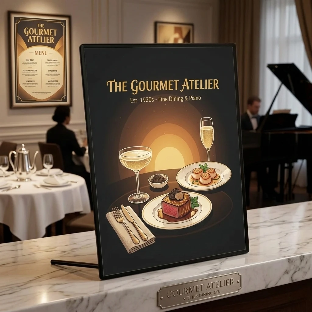 

Custom Led Light Box Sign for Business Advertising Slim A4 Lights Bar Poster Display Menu Board Metal Signs Acrylic Logo Neon