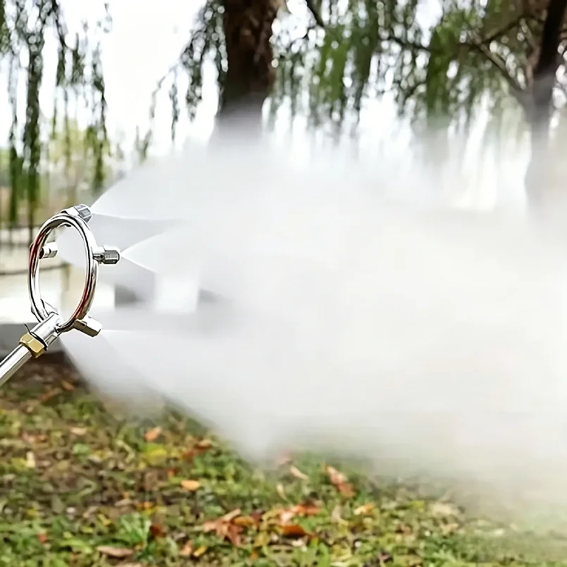 High Pressure Stainless Steel Atomizing Nozzle Garden Sprayer Fixed Nozzle Easy Efficient Durable Agricultural Irrigation Tool