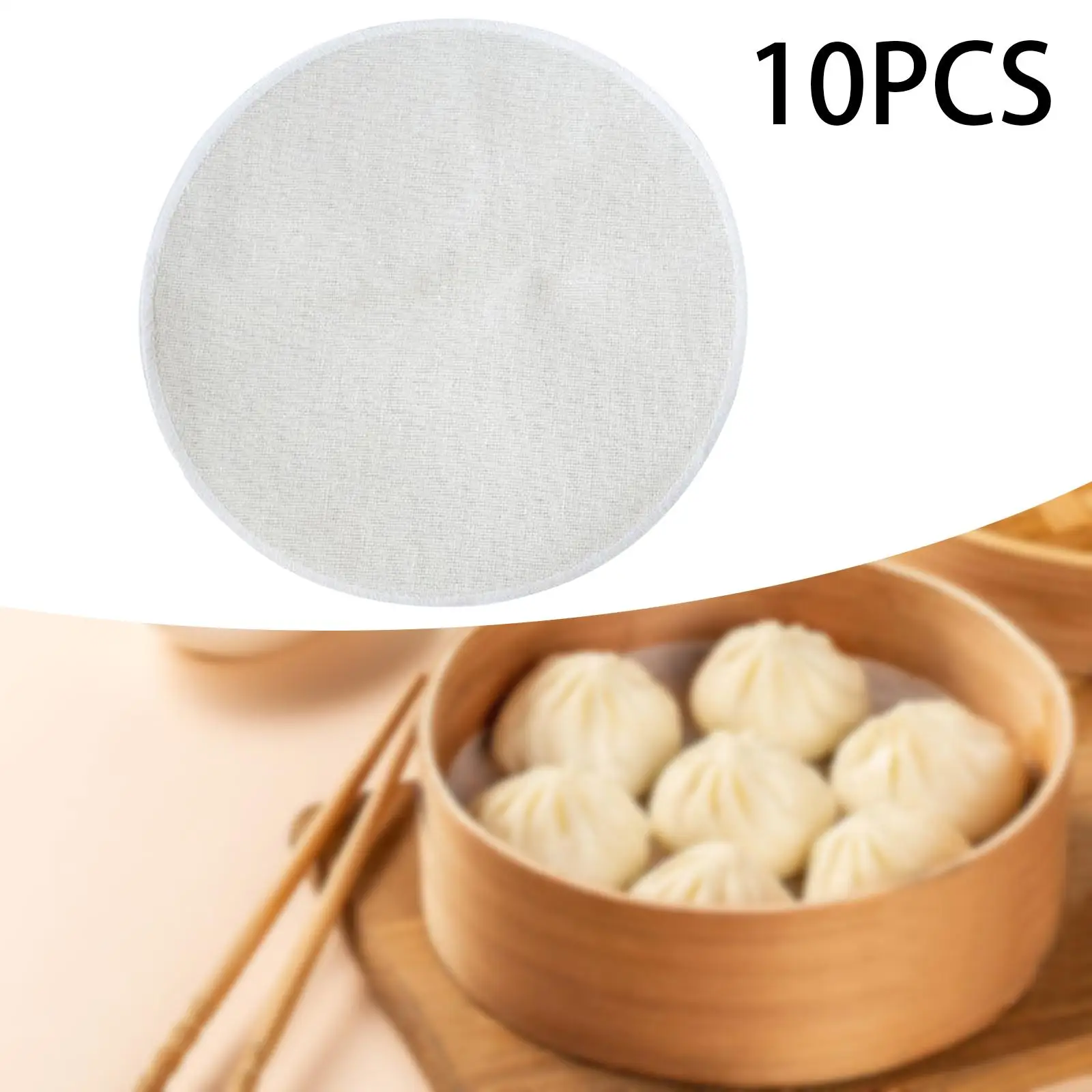 

10 сетчатых подушечек для пароварки, вкладыши для пароварки, моющиеся, простые в использовании, коврик для приготовления пищи, инструменты для выпечки для дим-сам, ресторана, хлеба на пару