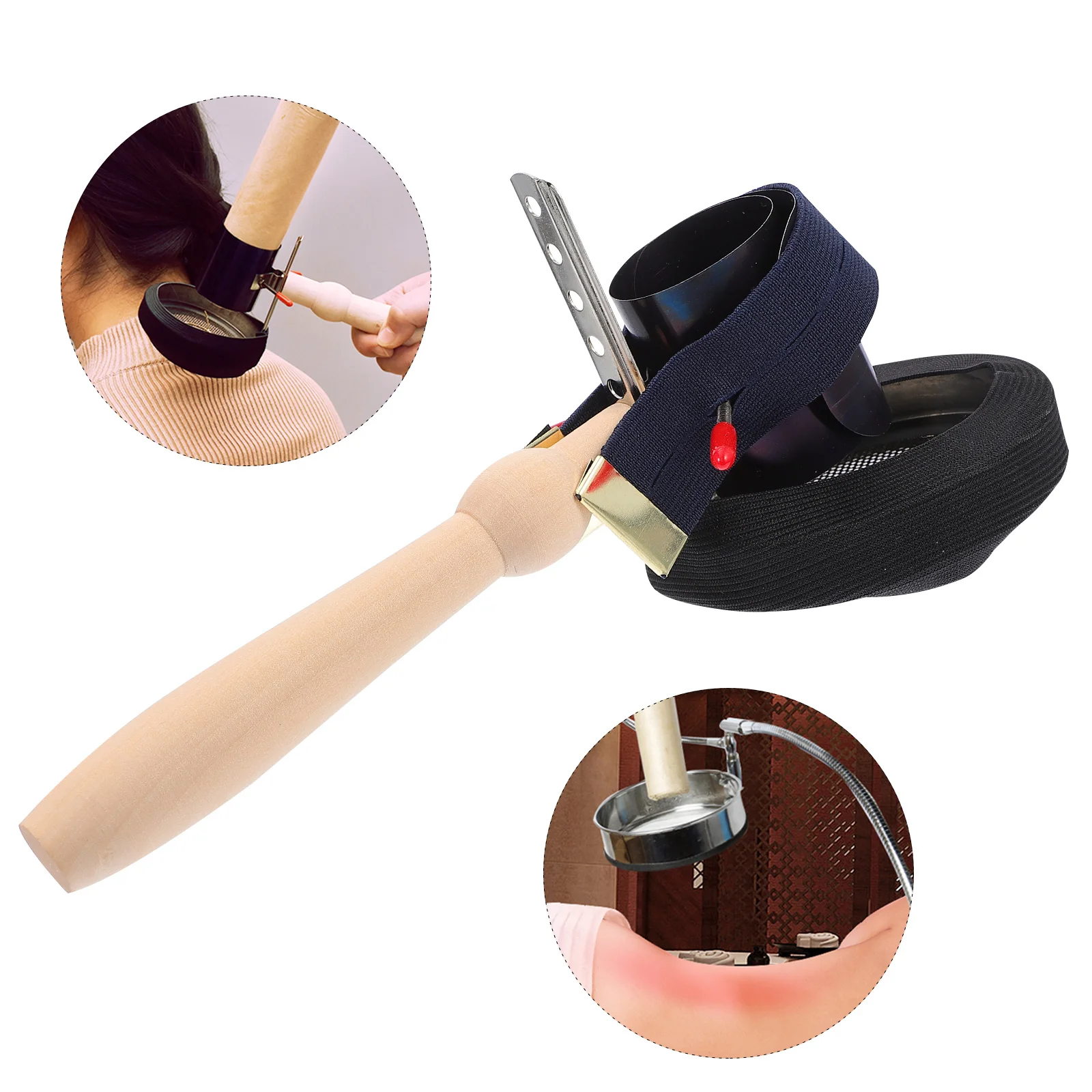 

1 Set Moxa Stick Holder Moxa Roll Fixing Rack Handheld Moxibustion Tool Moxa Roll Moxa Fixing Rack