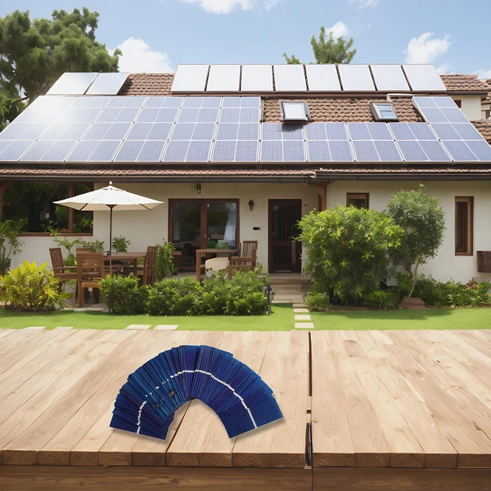 High Efficiency Solar Polycrystalline Silicon Solar Energy Exploration 100 Pcs Solar Cell Set Temperature Resilience