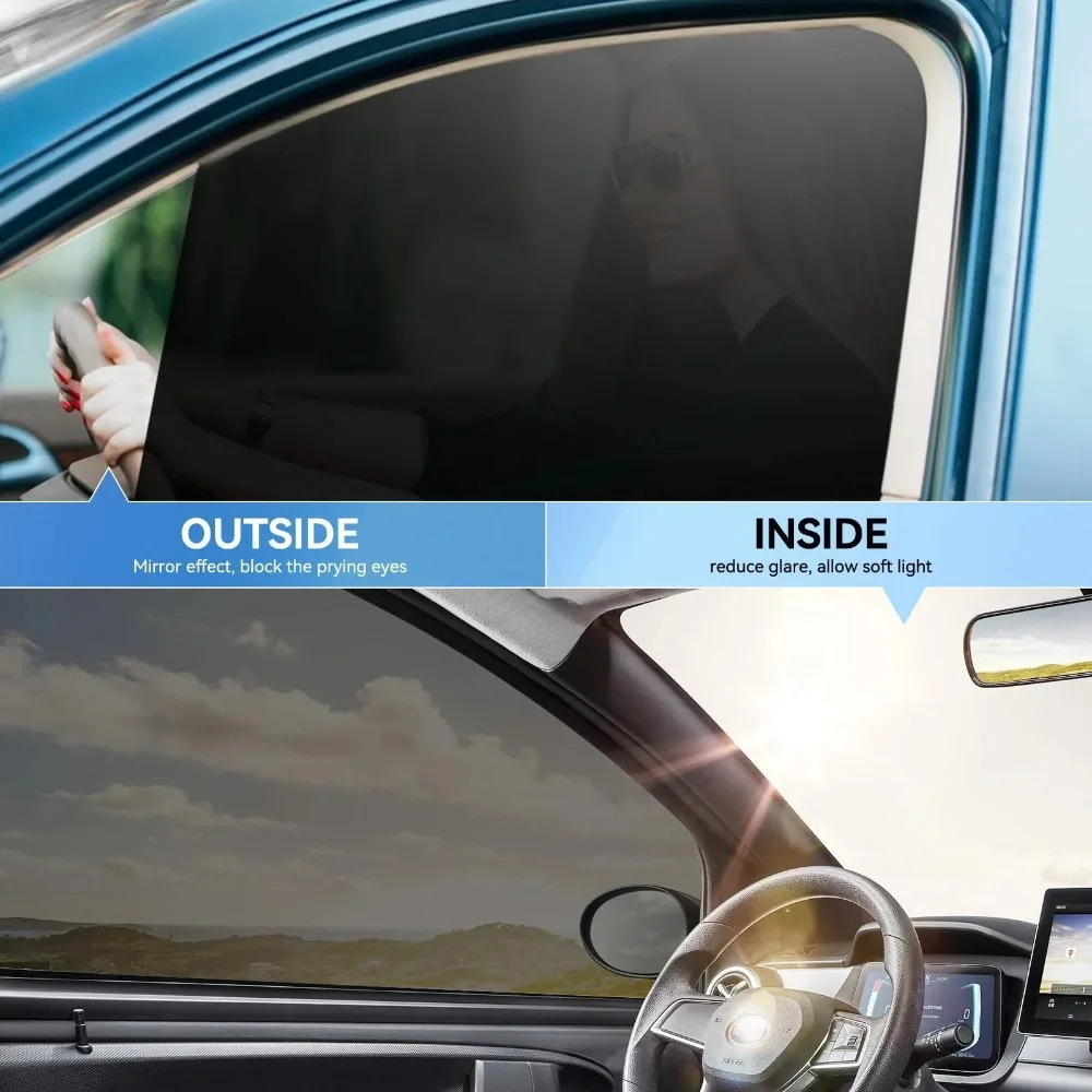 Auto-Fensterfolie 50x500cm 1-70% VLT Sichtschutz Vinyl Sonnenschutz Hitze-UV-Blocker Autoglas-Folie + DIY Werkzeugset – Detail 2