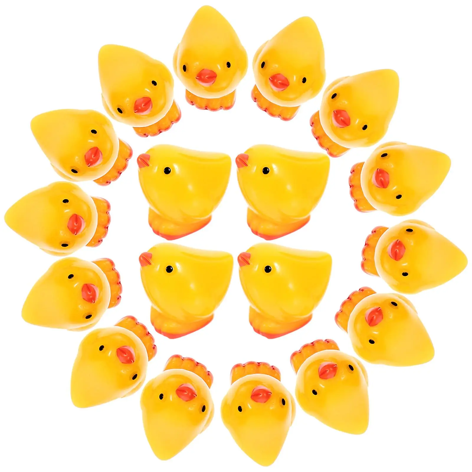 

30 Pcs Mini Figurines Lovely Chick Toys Resin naments Tiny Animals Miniature Garden Decoration Desktop Bookshelf Statues