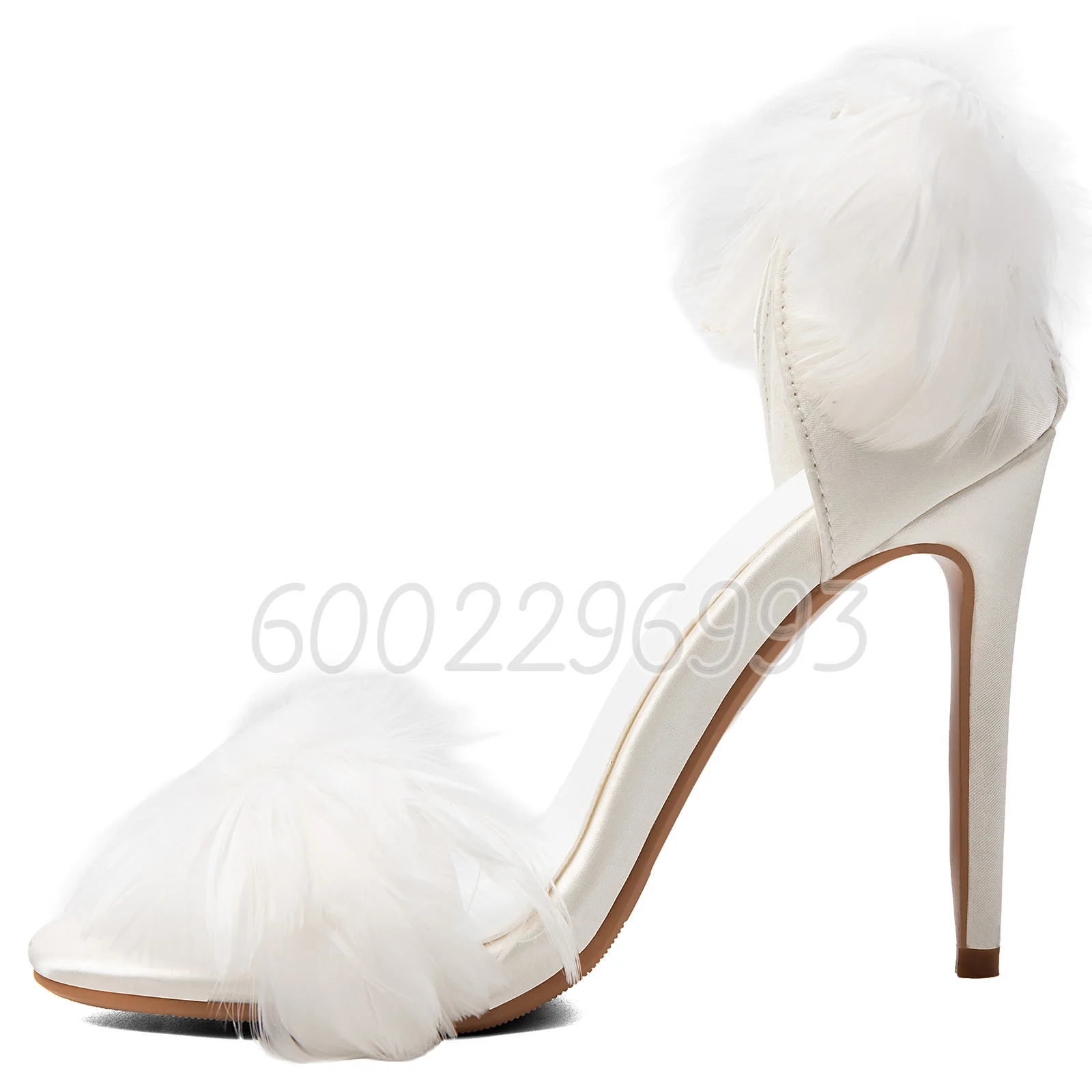 White Feather Satin Stiletto H - Slip Dress Satin 评论和价格