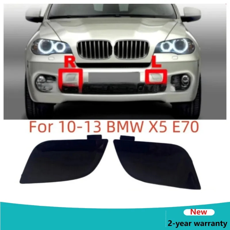 51118050697 1/2pcs Black Front Left Right Bumper Tow Hook Eye Hole Cover Cap Fit for BMW X5 E70 LCI M-Sport 2010 2011 2012 2013