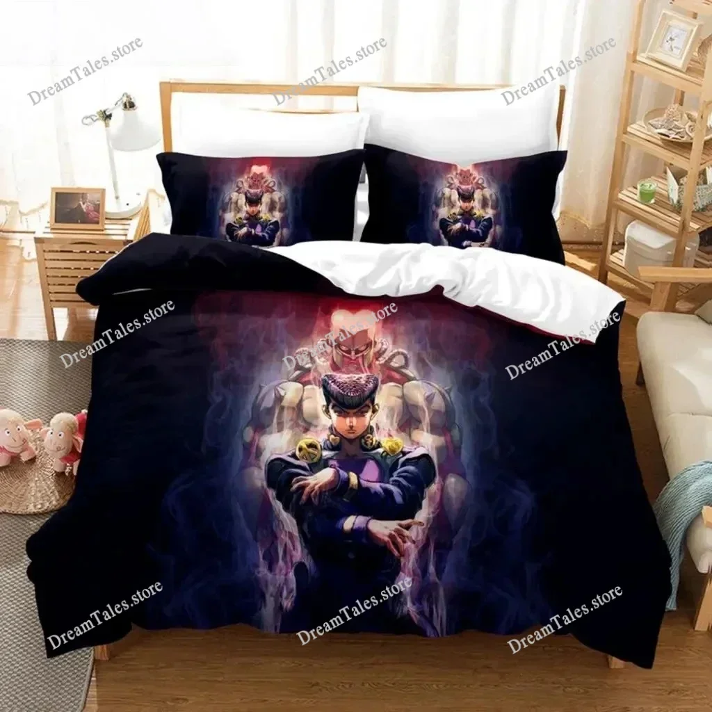 

Exquisite 3D Anime JoJo Bizarre Adventure Jotaro Kujo Print Bedding Set Duvet Cover Comforter Bed Youth Kids Girls Boys Gift741