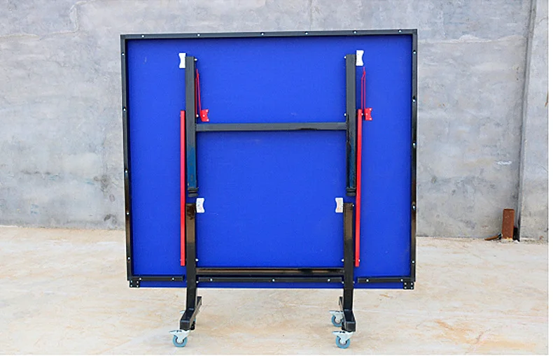 

Wheeled movable table tennis table indoor and outdoor household foldable case standard game table tennis table