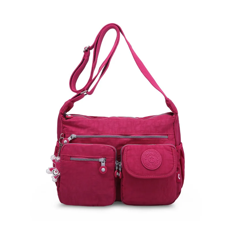 New Water Resistant Womens Crossbody Bag Korean Style Medium Shoulder Large Capacity Lightweight Commuter Travel Office Handbag