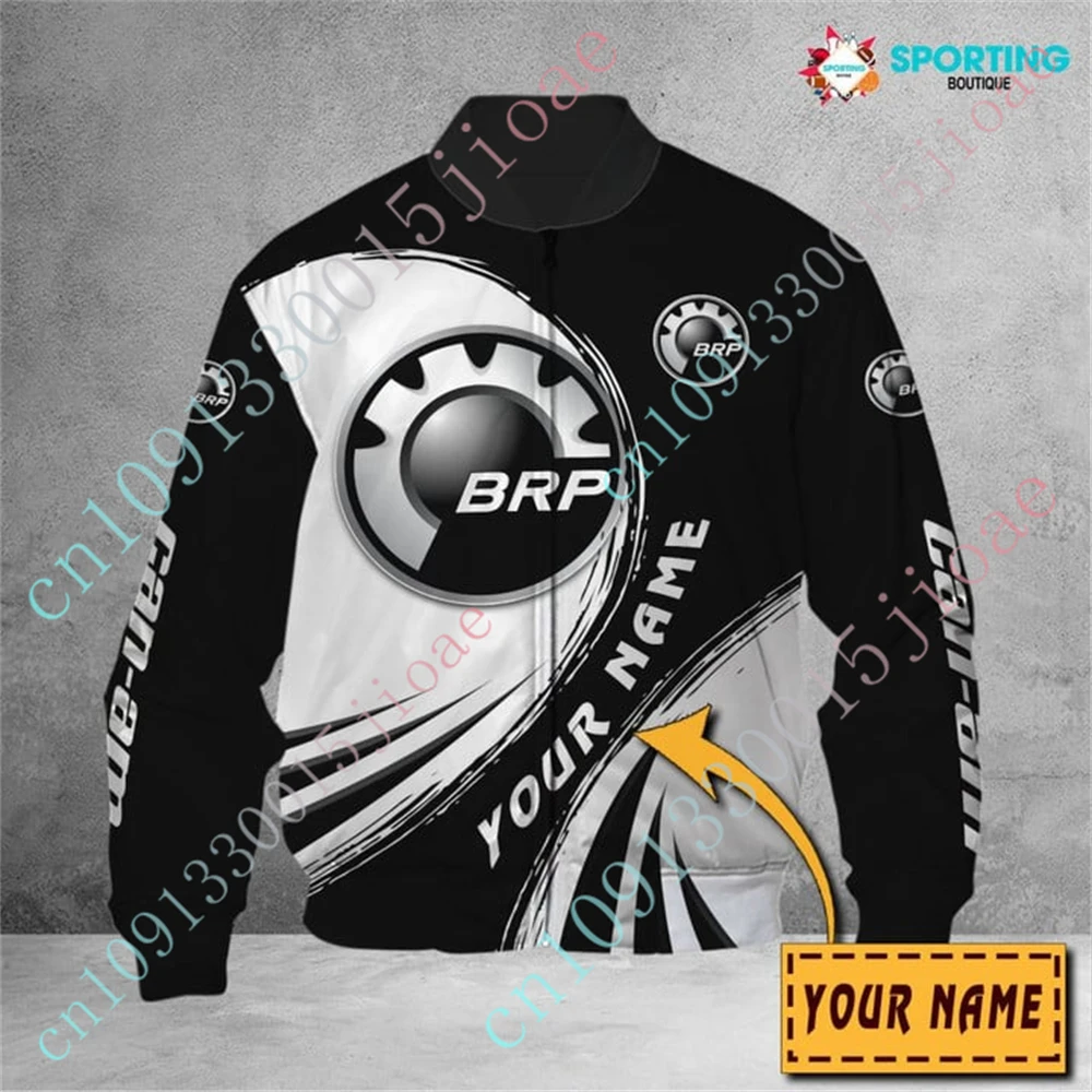 Can-am Bomber Jacket Techwear Baseball Uniform Jackets For Men's Clothing Harajuku Parkas Windbreaker Thick Coat Custom Logo