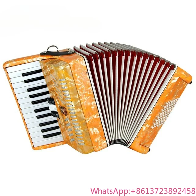 

Keyboard Instrument With Strap Student Performance 26 Key 48 Bass Piano Accordion for Beginners Adults