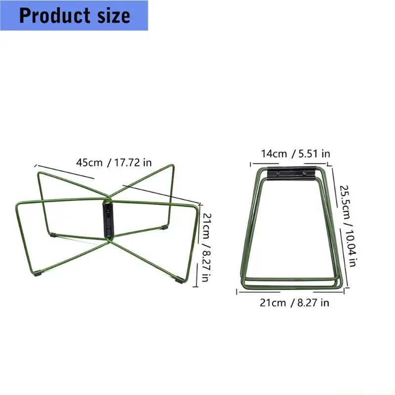 U2JB Camping Foldable Metal Stand Portable Metal Luggage Rack Ice Box Holder Coolers Stand for Outdoor Fishing - view 6