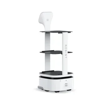Restaurant Fast Big Wheel Service Food Delivery Robot Smart Waiter Cover Box Intelligent