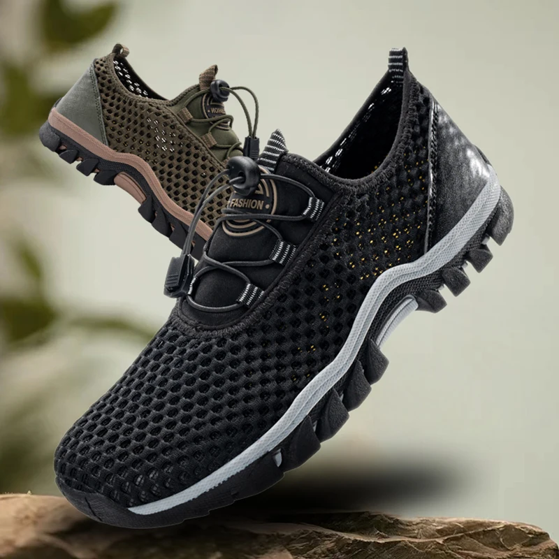 

Men's aqua shoes summer new mesh sports shoes outdoor entertainment non-slip hiking shoes Breathable water sports shoes