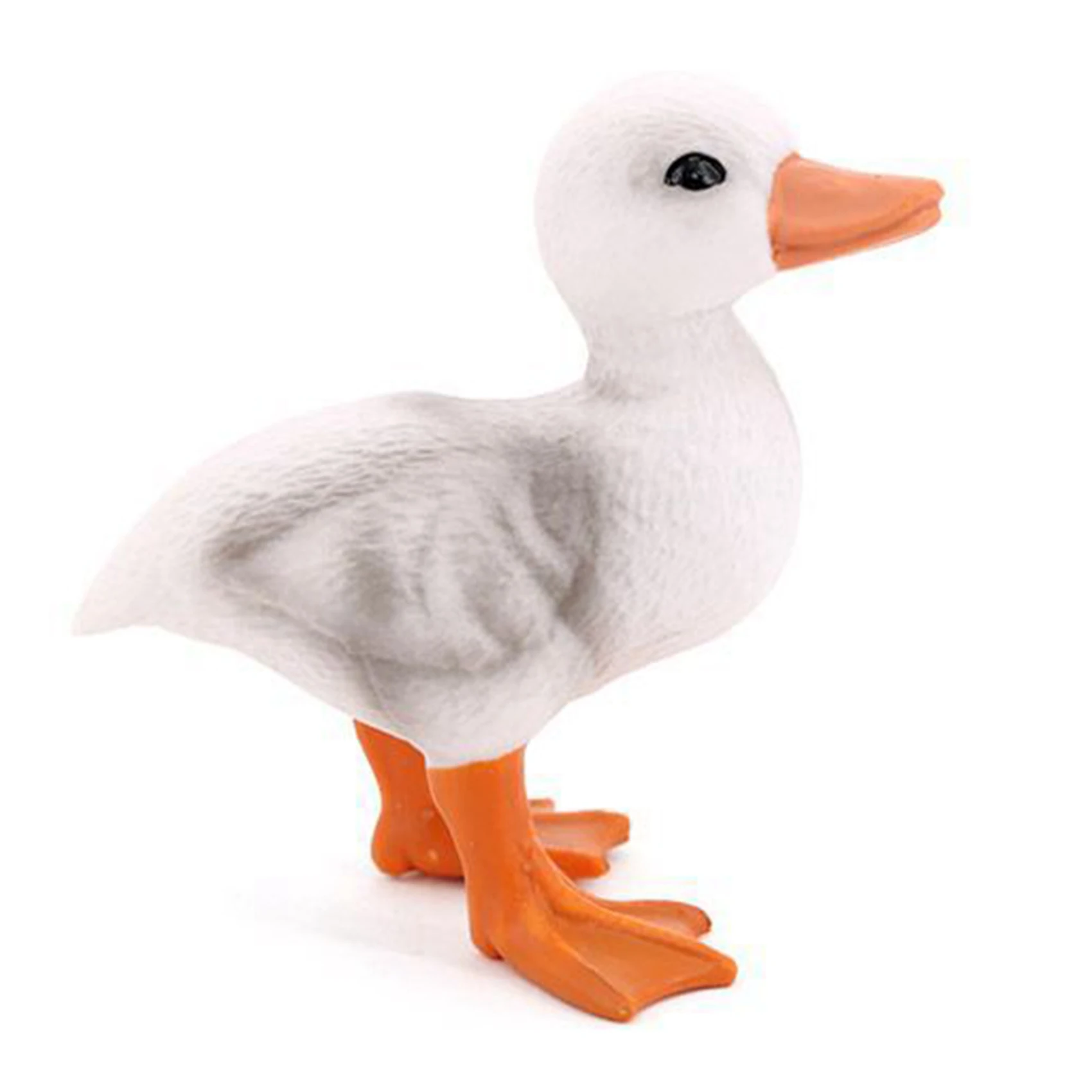 

Farm Ducks Realistic Animal Figurines Duckling Little Duck Animal Figures for Children's Party Favors Toys White