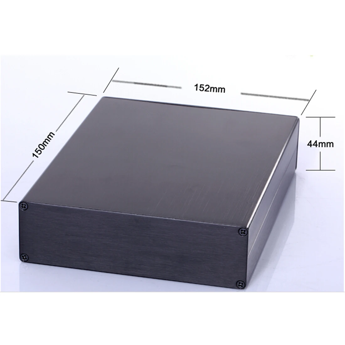 

Aluminum Enclosure Project Power Shell Box 152X44X150mm DIY Black New Wholesale