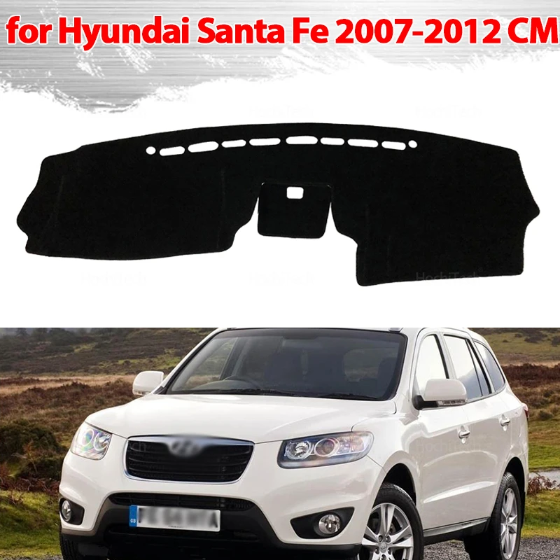 Für Hyundai Santa Fe 2007 2008 2009 2010 2011 2012 CM Dashboard Abdeckung Dash Board Matte Teppich Pad Schatten Cape decke Zubehör