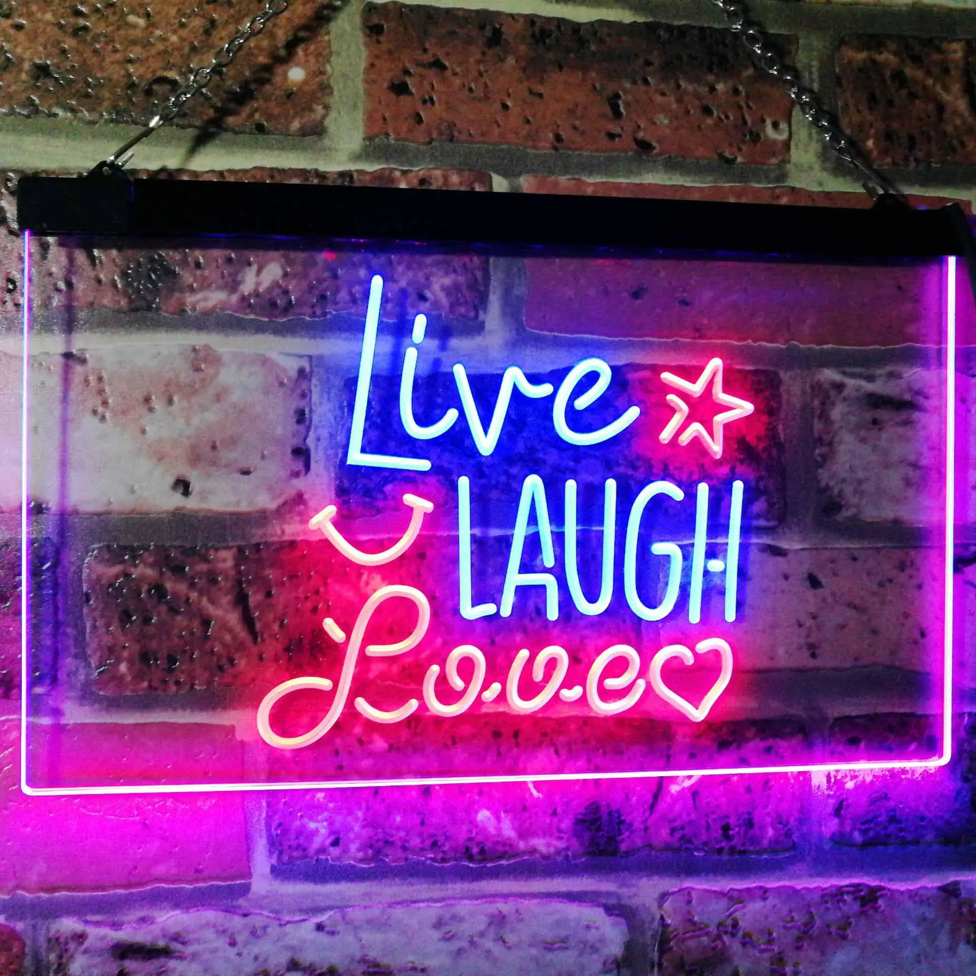 Live Laugh Love Dual Color Led Neon Sign st6-i3082