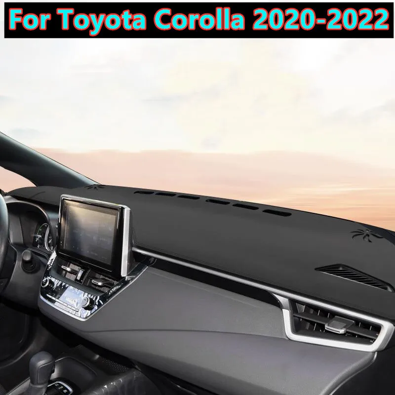 

Для Toyota Corolla 2020-2022 Коврик из искусственной кожи, чехол для приборной панели, нескользящий коврик для приборной панели