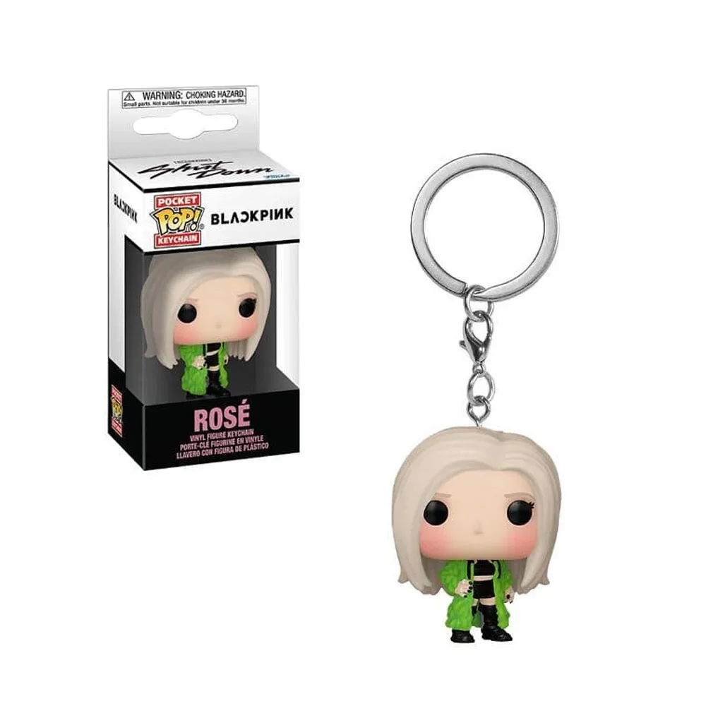 جديد Funko Pop الأسود-الوردي المفاتيح روز Jisoo Lisa Jennie الفينيل عمل الشكل لعبة البوب جيب سلاسل المفاتيح اللعب هدايا لمحبي الأطفال