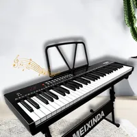 61 Key Keyboard Electronic Organ Kids Professional Learning Electronic Piano Adult Teclado Musical Consumer Electronics WK50EP