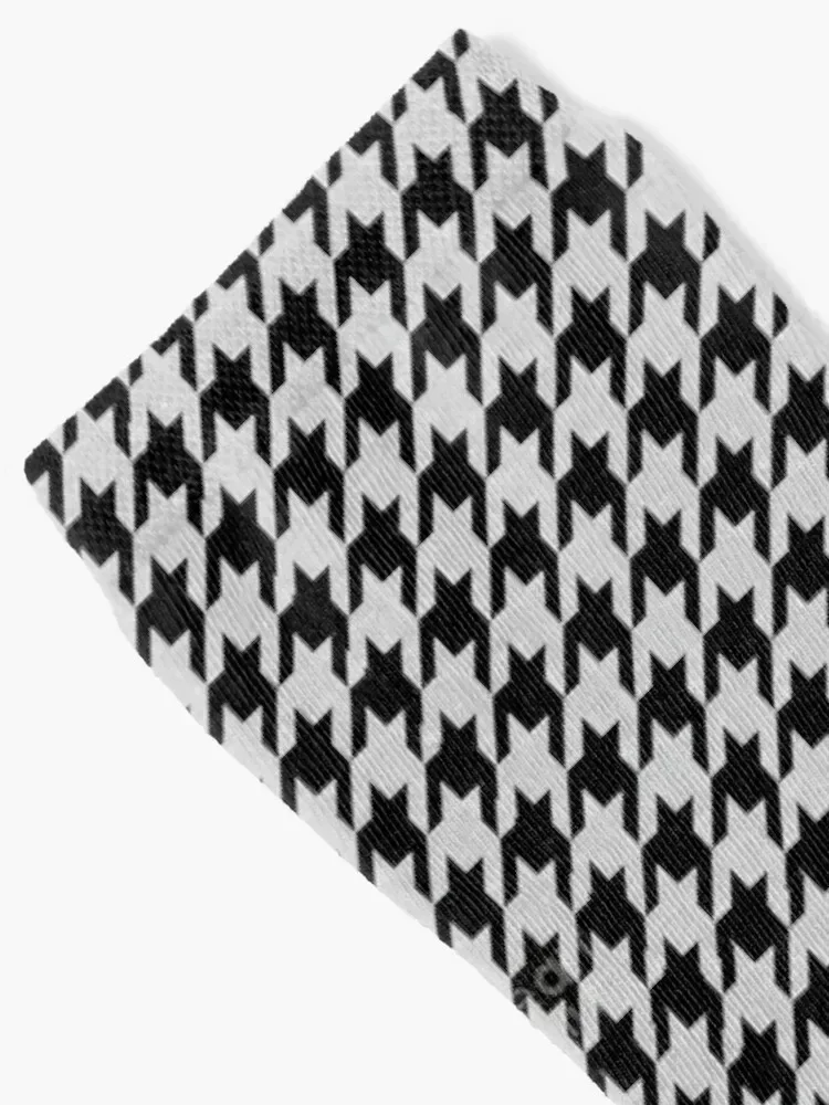 houndstooth david jones black and white pattern Socks Lots FASHION Stockings compression Man Socks Women's